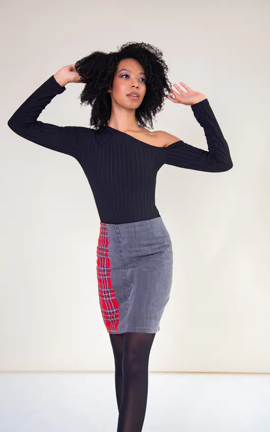 Outlet ๐ฅ Megan Ismay Ltd Black Recycled One Shoulder Top ๐ - Image 4