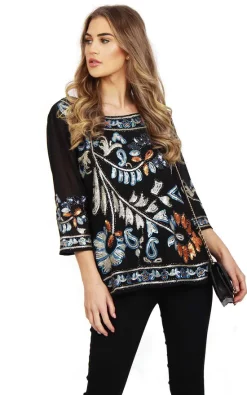 Top 10 👍 LOES House Sequin Embellished Going Out Top 👍