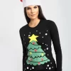 Brand new 😍 Oops Fashion Elsie 🎅 Christmas Tree T 👕 Shirt In Black ✨