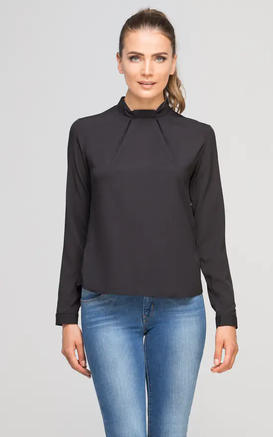 Hot Sale โญ Lanti Long Sleeve Bow Blouse In Black,Going Out Tops ๐ - Image 3