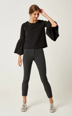 Best reviews of ❤️ Bergamo Top With Flared Long Sleeve Black 👏