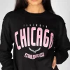 Best Sale ❤️ JustYourOutfit Black Chicago Oversized Sweatshirt 🌟