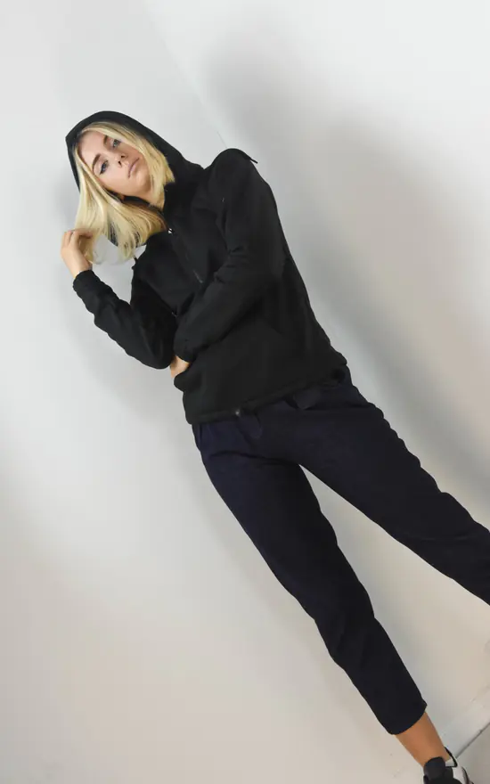 Deals ๐ฅ Boutique Store Black Quarter Zip Up Funnel Neck Hoodie Jumper โ - Image 3