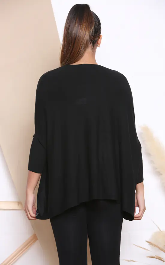 New 🔥 Lucy Sparks Black Digital Print Sparkle Embossed Top 🌟 - Image 3