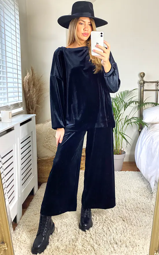 Promo ๐ฏ Bullet Luxury Loungewear Sweater In Black ๐ฅ