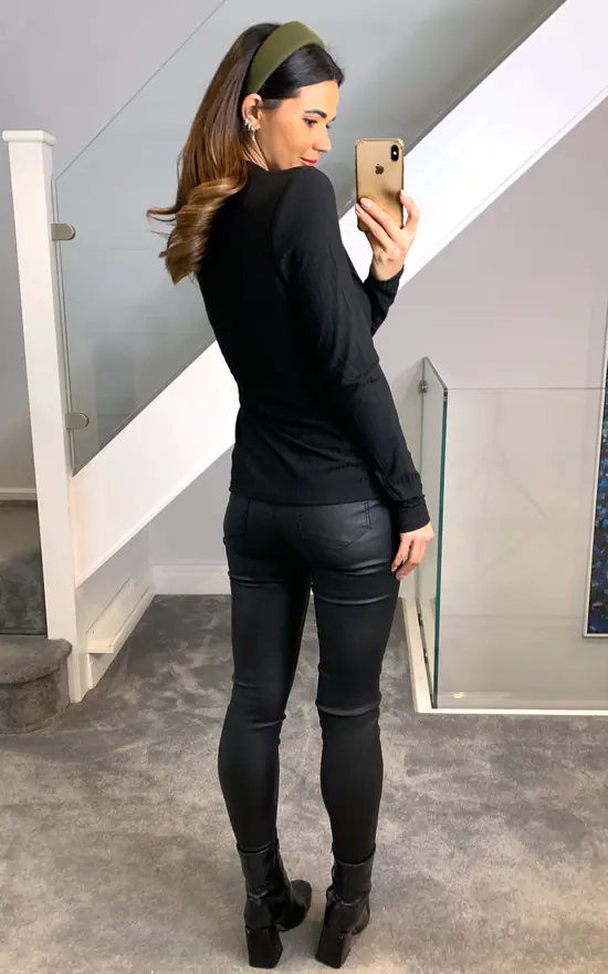 Brand new ✨ Pieces Long Sleeved Ribbed Top In Black 😍 - Image 4