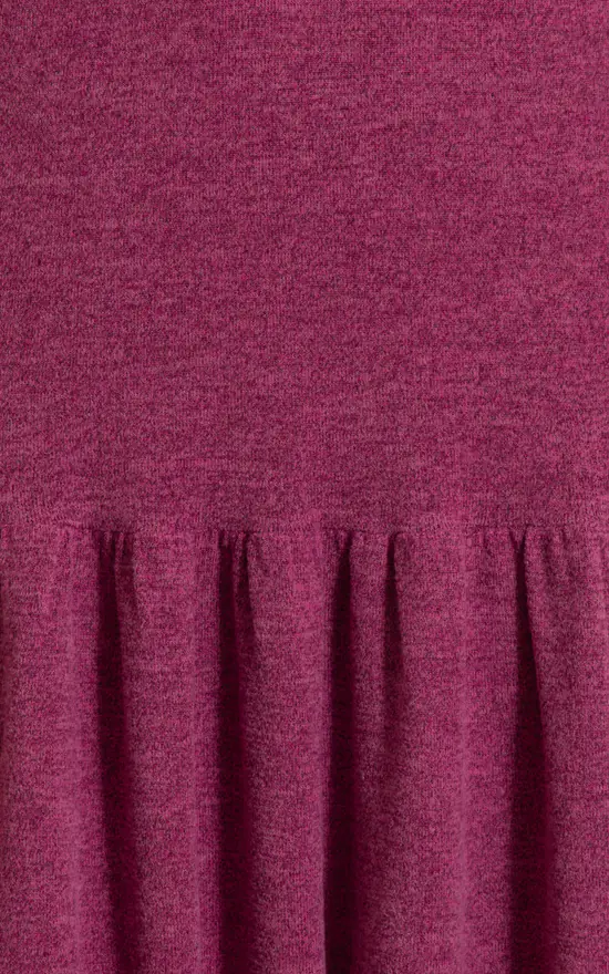 Coupon โ๏ธ Klass Knitted Frill Hem Tunic Top Pink ๐งจ - Image 4