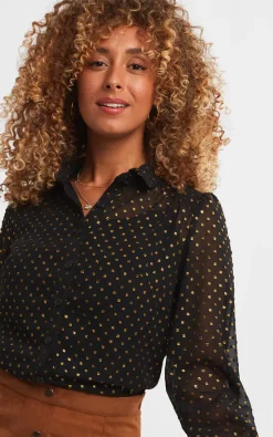 Budget ⭐ Joe Browns Dazzling Spot Blouse In Black 🎉