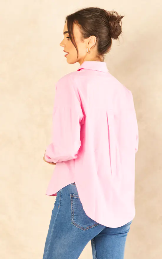 Hot Sale 👍 Pieces Long Sleeve 👚 Shirt In Pink 🛒 - Image 4