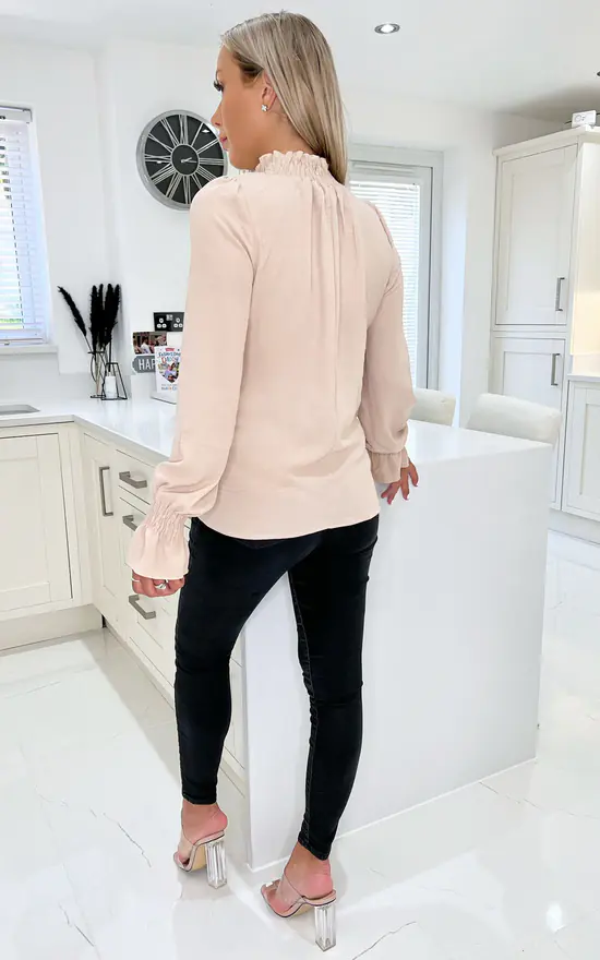 Budget โ๏ธ AX Paris Stone Elasticated Cuff And Neck Long Sleeve Top ๐ - Image 3