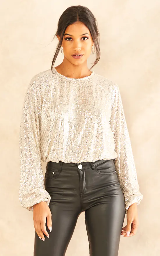 Best Sale โจ Cutie London Sequin Cropped Top ๐ - Image 3