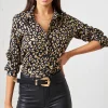 Discount ⌛ Love Frontrow Black & Gold Leopard Print 👚 Shirt 😍