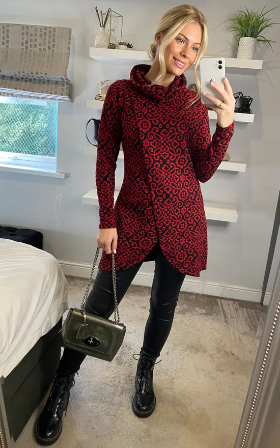 Deals π Joe Browns Winter Dreams Tunic In Red β€οΈ