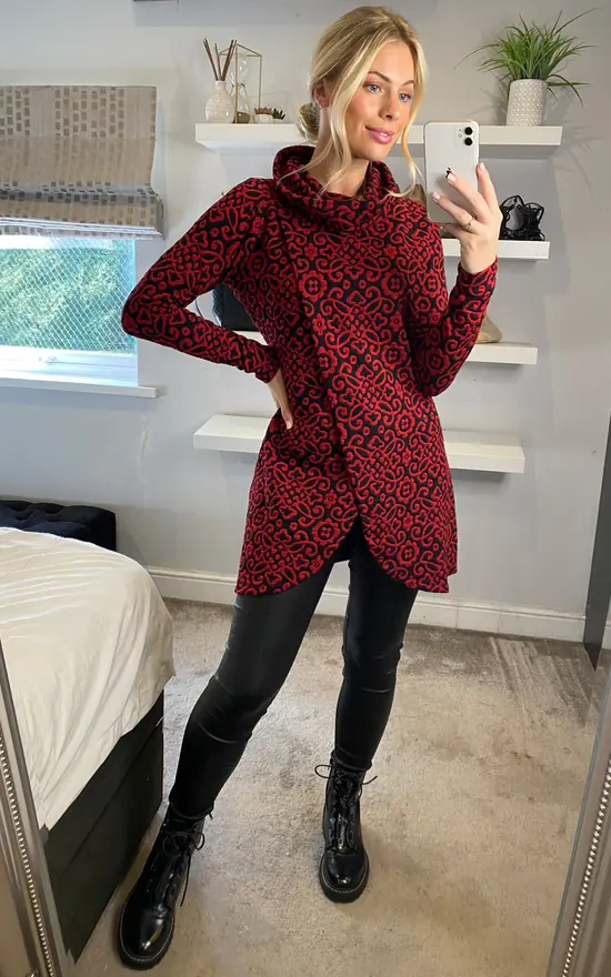 Deals π Joe Browns Winter Dreams Tunic In Red β€οΈ - Image 3