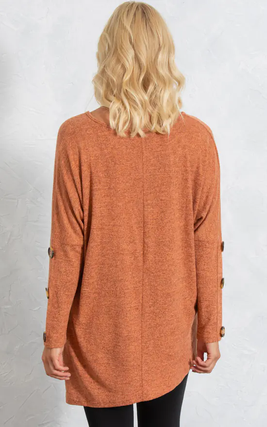 Brand new ๐ Klass Oversized Knitted Tunic Rust โญ - Image 3