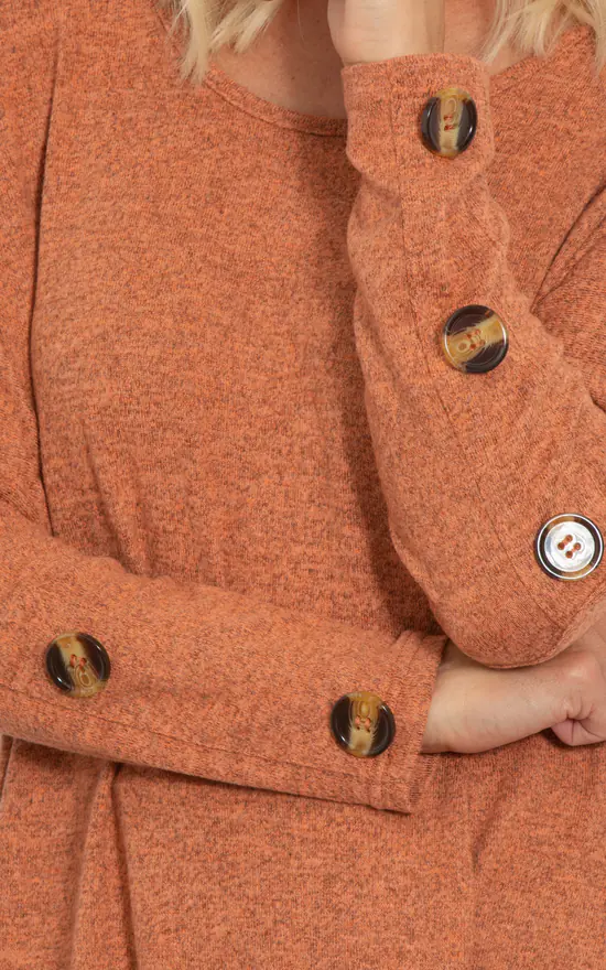 Brand new ๐ Klass Oversized Knitted Tunic Rust โญ - Image 4