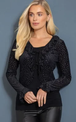 Brand new 🎉 Klass Velour Spot Mesh Cover Up Black 🎉