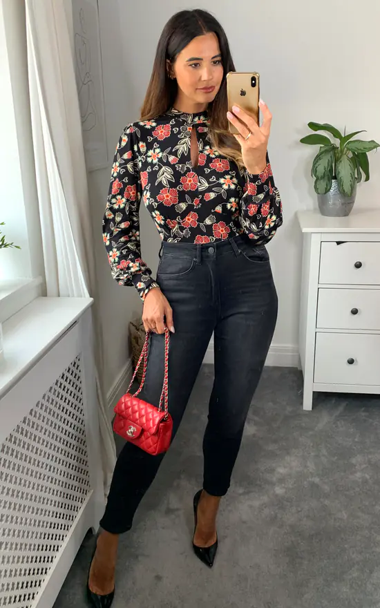 Hot Sale ๐ Joe Browns Fantastic Floral Black Top ๐ - Image 3