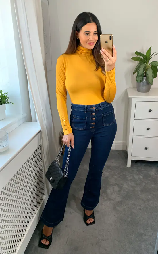 Promo π₯° Joe Browns Jersey Roll Neck Yellow Top β - Image 2