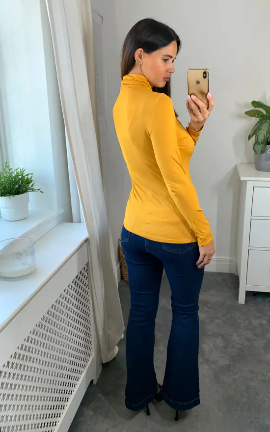 Promo π₯° Joe Browns Jersey Roll Neck Yellow Top β - Image 4