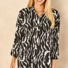 Budget 🌟 LOVE SUNSHINE Black Zebra Print Oversized 👕 Shirt ✨