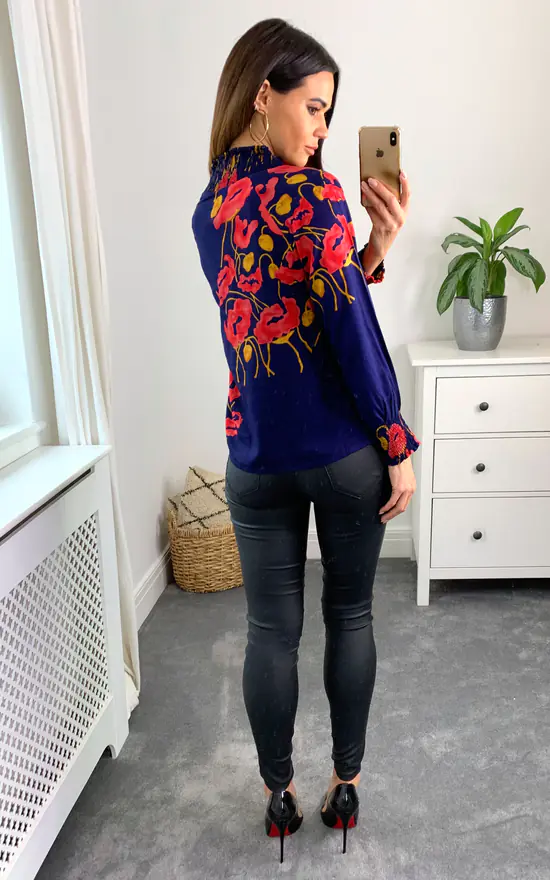 Best reviews of ๐ Ruby Rocks High Neck Top Poppy Navy Red โญ - Image 4