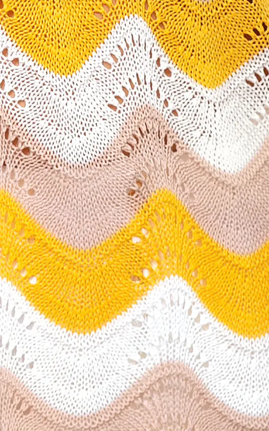 Best Sale β¨ FS Collection Woven Stripe Top In Yellow White π - Image 4