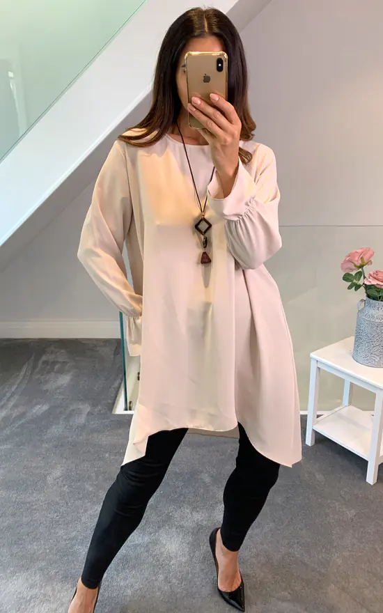 Best deal ๐ฏ HOXTON GAL Oversized Long Sleeves Tunic In Cream ๐ - Image 3