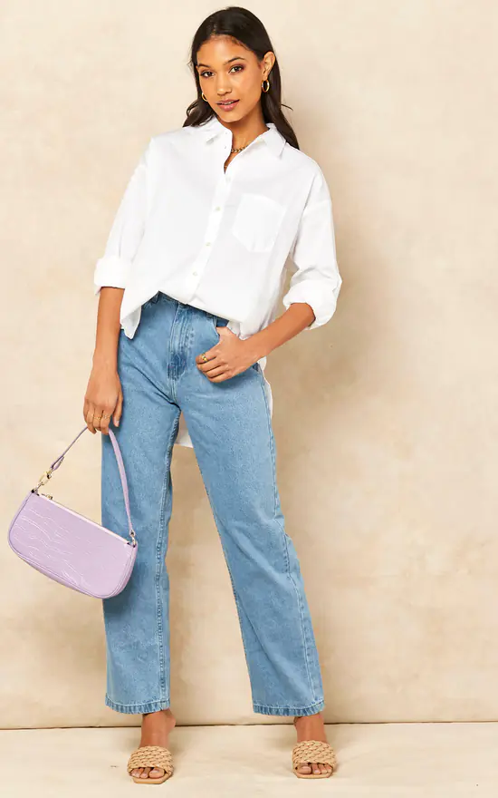 Buy 👏 JJXX Relaxed Fit Poplin 👚 Shirt In White ✔️ - Image 2