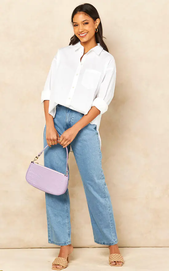 Buy 👏 JJXX Relaxed Fit Poplin 👚 Shirt In White ✔️ - Image 3