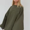 Best reviews of ✔️ AwfullyPretty Ap Oversized Jumper 👗 Dress In Khaki 🛒