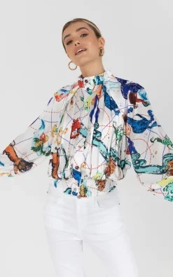 Best Pirce ✨ Zibi London Zimmer Printed 👚 Shirt 🔔