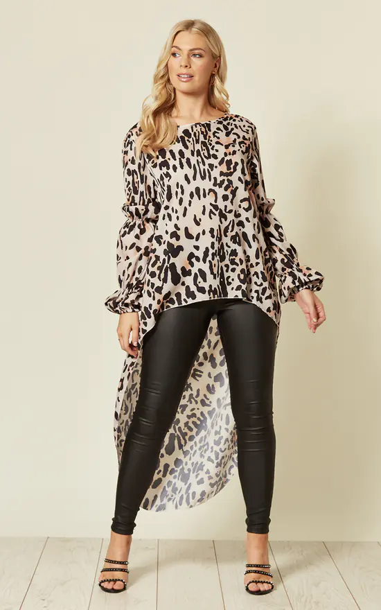 Budget ๐ FS Collection Marie Sleeve Top In Leopard Print โ๏ธ - Image 3