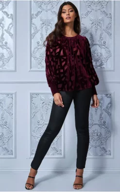 Best reviews of 🔥 Goddiva Burnout Pattern Top In Wine 🔥