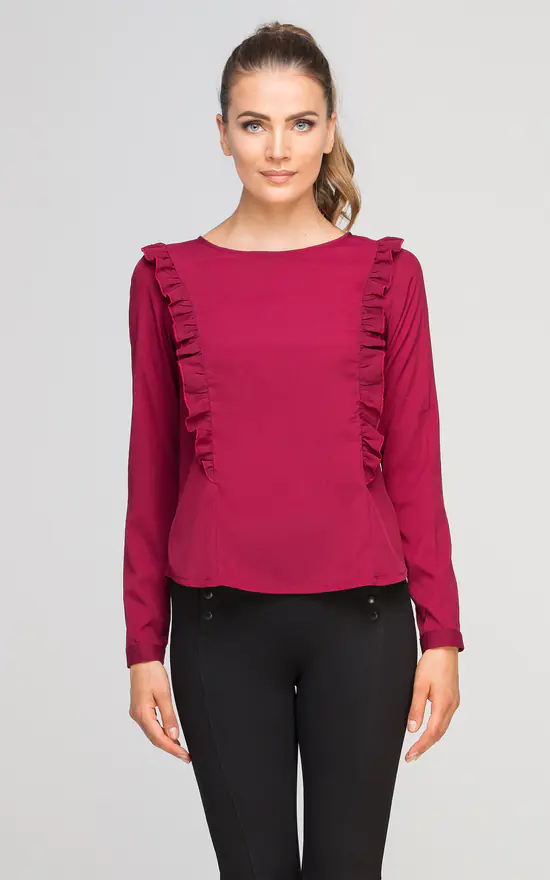 Top 10 ๐งจ Lanti Long Sleeve Frill Blouse, Going Out Tops ๐คฉ - Image 2