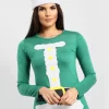 Promo 🥰 Oops Fashion Emma 🔔 Christmas Santa Costume Long Sleeve T 👚 Shirt In Green 🌟