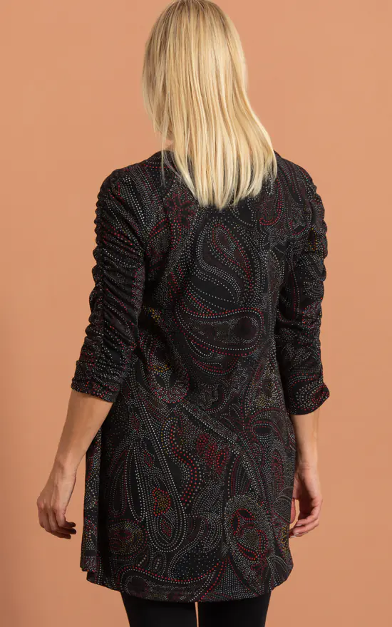 Flash Sale ๐ฅฐ Klass Dot Print Knitted Tunic Top Black/Red โญ - Image 3