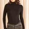 Flash Sale ⌛ ONLY Long Sleeve Roll Neck Top In Black ✔️