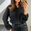 Best reviews of 😀 HOXTON GAL Oversized Wide Sleeves 👕 Shirt In Black 🛒